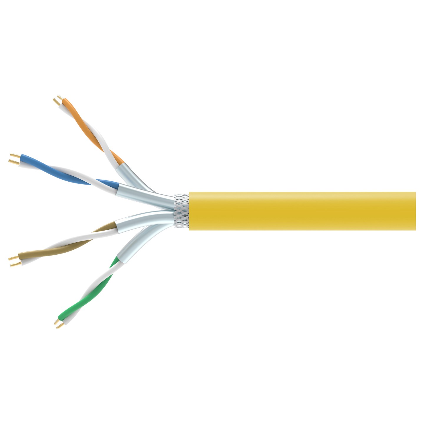 Equip Instal.Kab Cat7A S FTP 1000.00m yellow Sim. LSZH — Buy in Cyprus with Fast Delivery