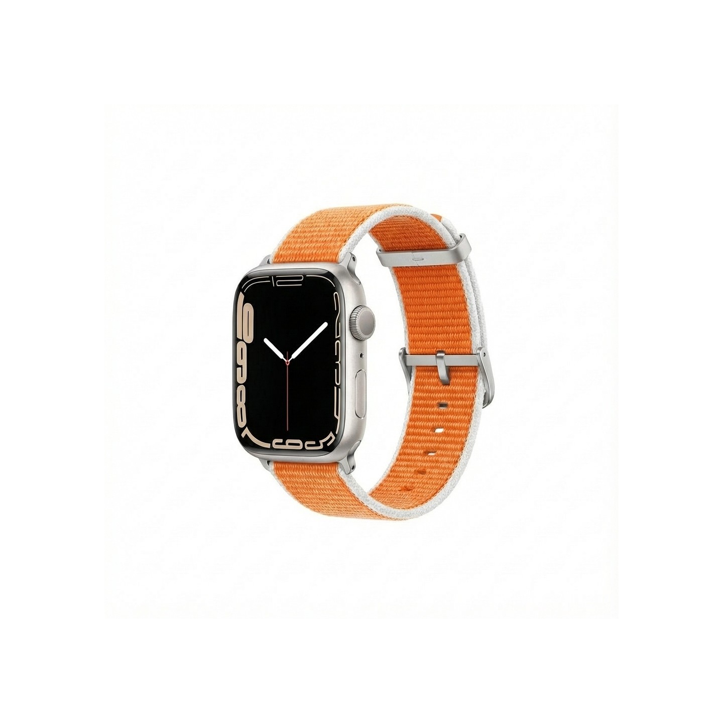 Premium Pro Armband für Apple Watch. Orange Weiß. 40mm. 41mm. 38mm. 42mm (Series 10). GA-MAG-BNDA-P+GSS