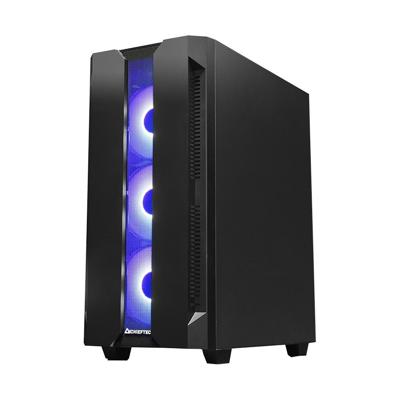 Buy Chieftec Hunter GS-01B-OP - Midi ATX Gaming PC Case - Black, Tempered Glass,... in Cyprus, Nicosia, Limassol, Larnaka, Pafos