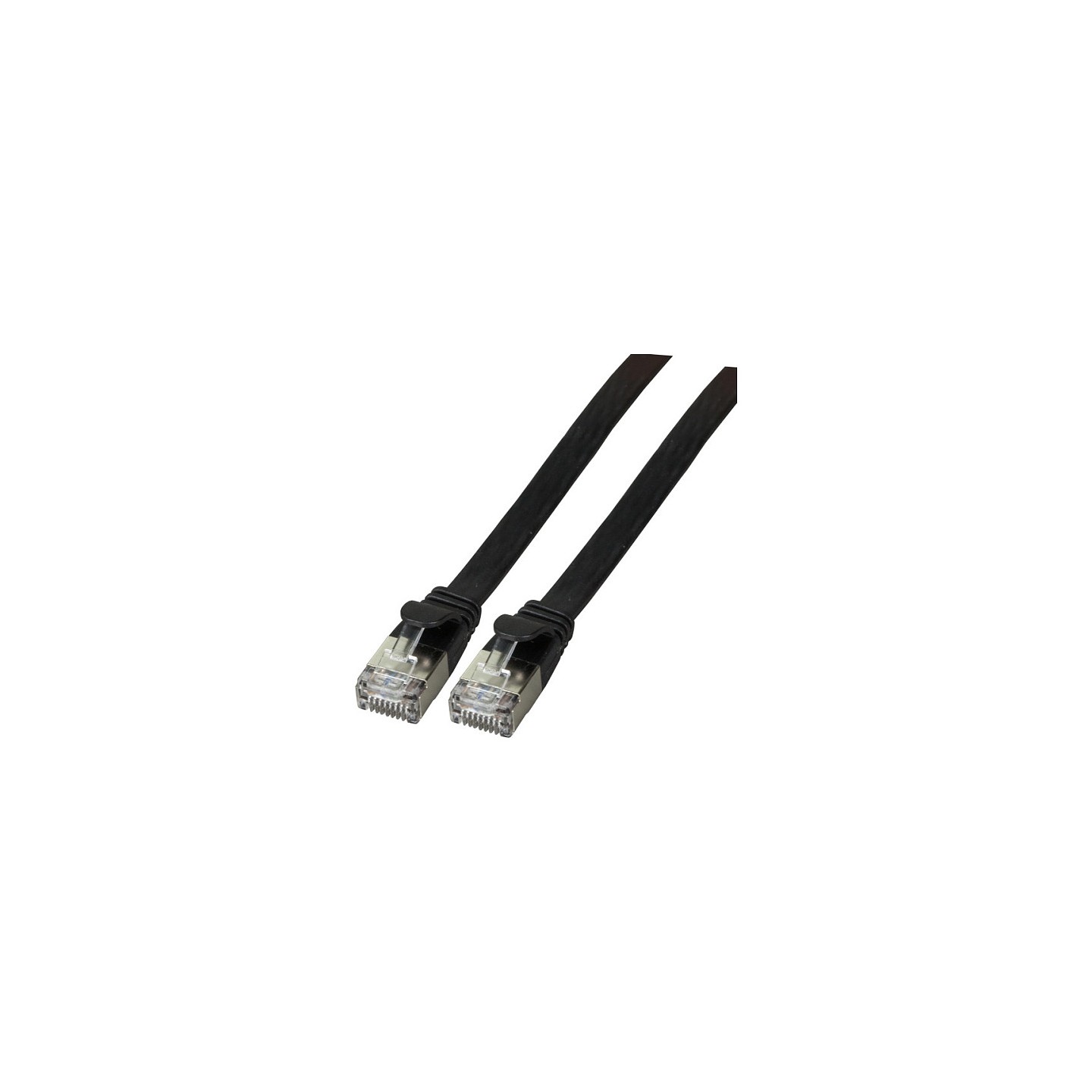 EFB RJ45 Flachpatchkabel U FTP Cat.6A PVC 0.50m schwarz — Buy in Cyprus with Fast Delivery