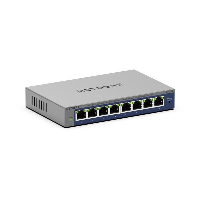 Buy NETGEAR 8-Port Gigabit Unmanaged Switch - GS108Ev4 - Grey, 8x 10/100/1000 Mb... in Cyprus, Nicosia, Limassol, Larnaka, Pafos