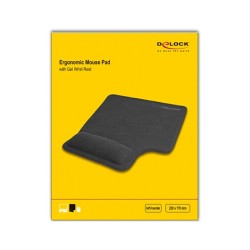 DELOCK Ergonomisches Mauspad mit Gel Linkshänder schwarz — Buy in Cyprus with Fast Delivery