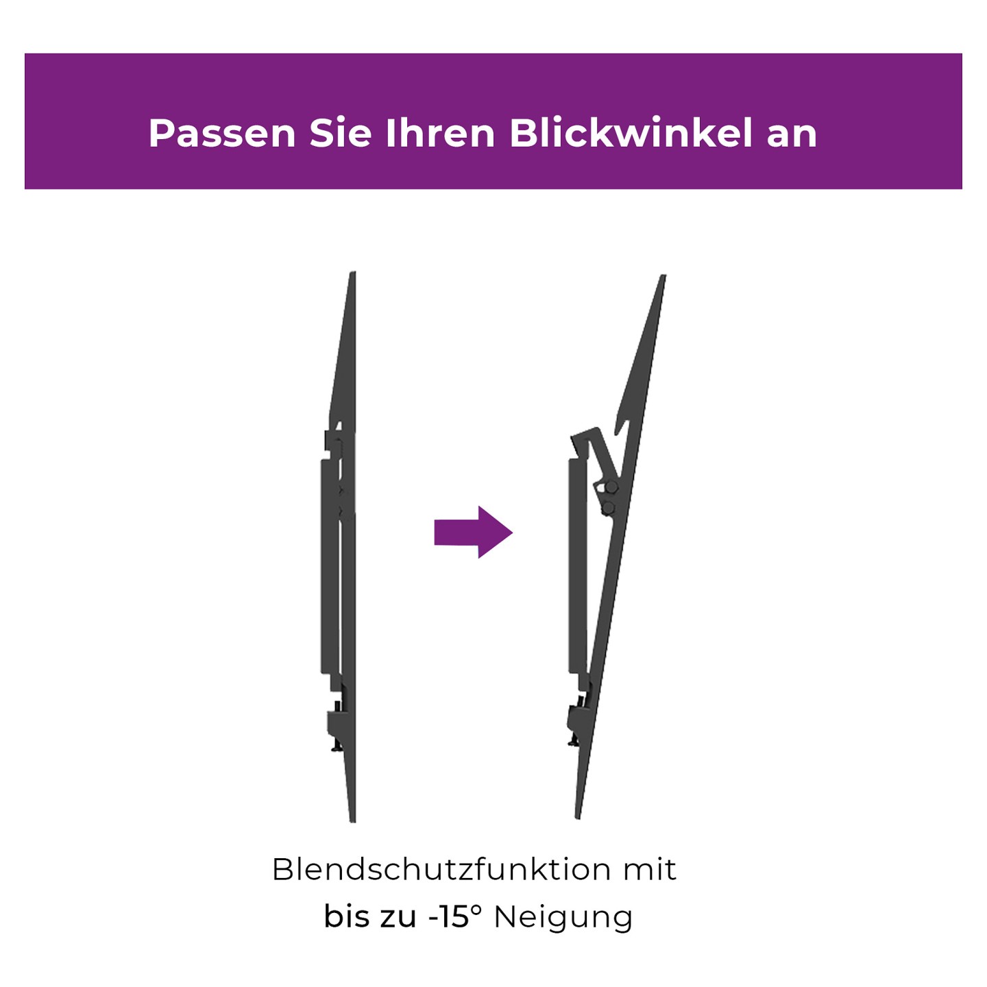 ZUB Ultron Wandhalterung Flatscreen WM100 23'-56' Neigung — Buy in Cyprus with Fast Delivery