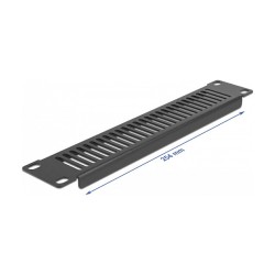 10? Netzwerkschrank Panel mit Lüftungsschlitzen vertikal 1 HE schwarz — Buy in Cyprus with Fast Delivery