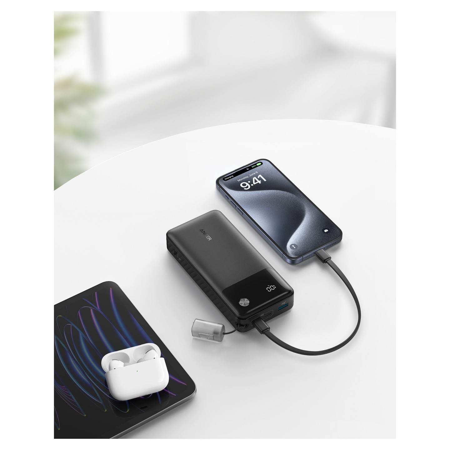 Anker PowerBank 20.000 mAh 30W 1x USB-A 2 x USB-C inkl. USB-C Kabel black — Buy in Cyprus with Fast Delivery