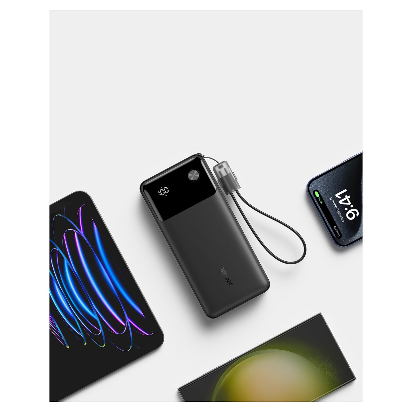 Anker PowerBank 20.000 mAh 30W 1x USB-A 2 x USB-C inkl. USB-C Kabel black — Buy in Cyprus with Fast Delivery