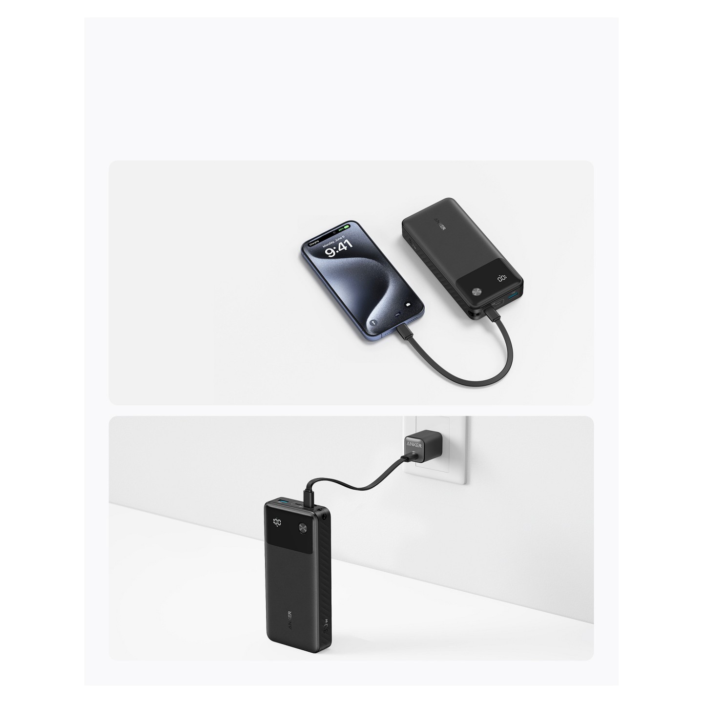 Anker PowerBank 20.000 mAh 30W 1x USB-A 2 x USB-C inkl. USB-C Kabel black — Buy in Cyprus with Fast Delivery