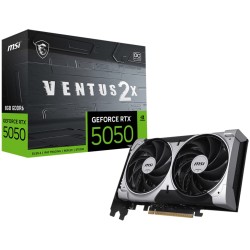 Buy MSI VENTUS 2X OC GeForce RTX 5050 - Silver, 8GB GDDR6, 2602 MHz Boost, PCIe ... in Cyprus, Nicosia, Limassol, Larnaka, Pafos