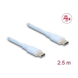 DELOCK USB 2.0 Kabel USB Typ-C St to St PD 3.0 60W 2.5m blau — Buy in Cyprus with Fast Delivery