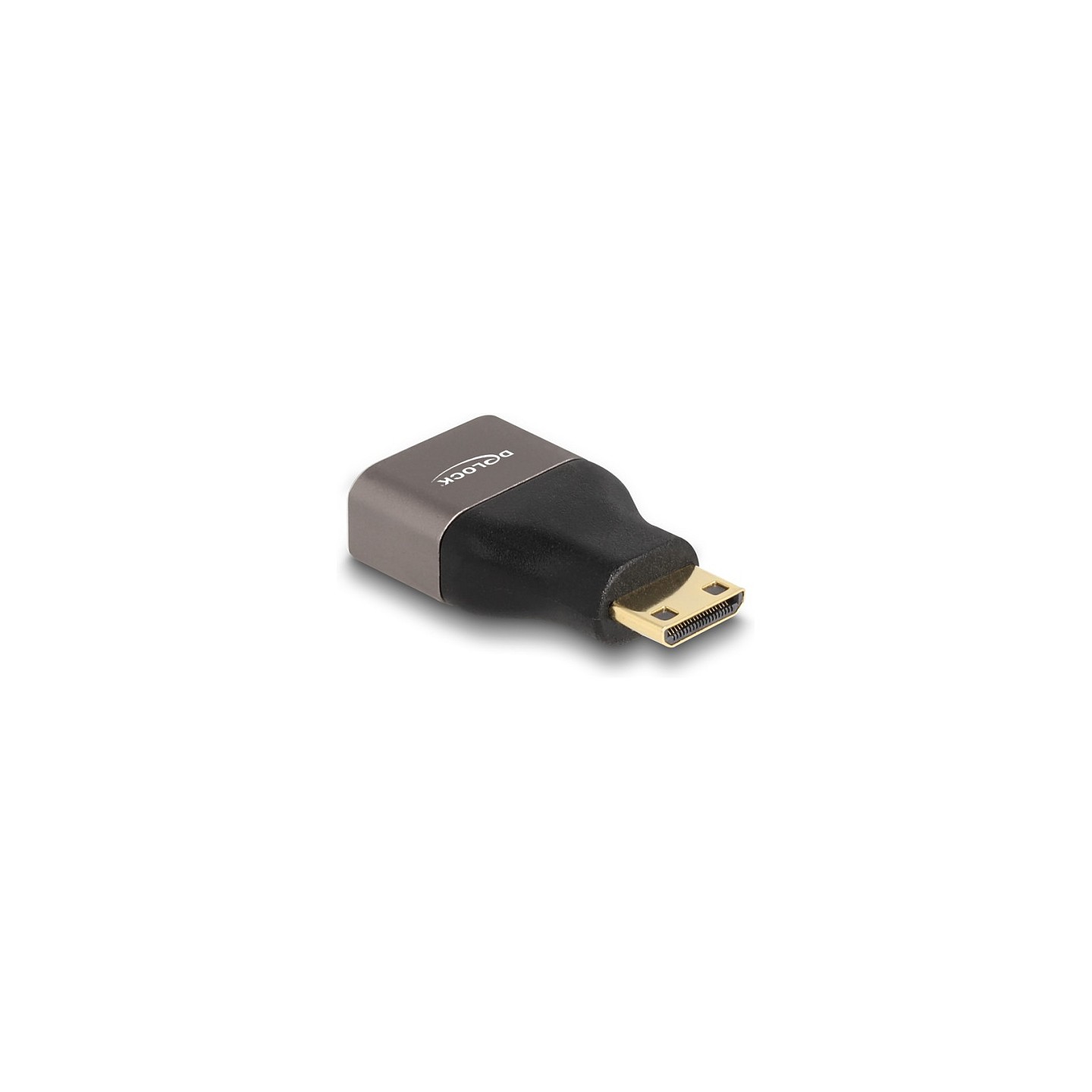 DELOCK HDMI Adapter Mini-C Stecker zu A Buchse 8K 60 Hz grau Metall — Buy in Cyprus with Fast Delivery
