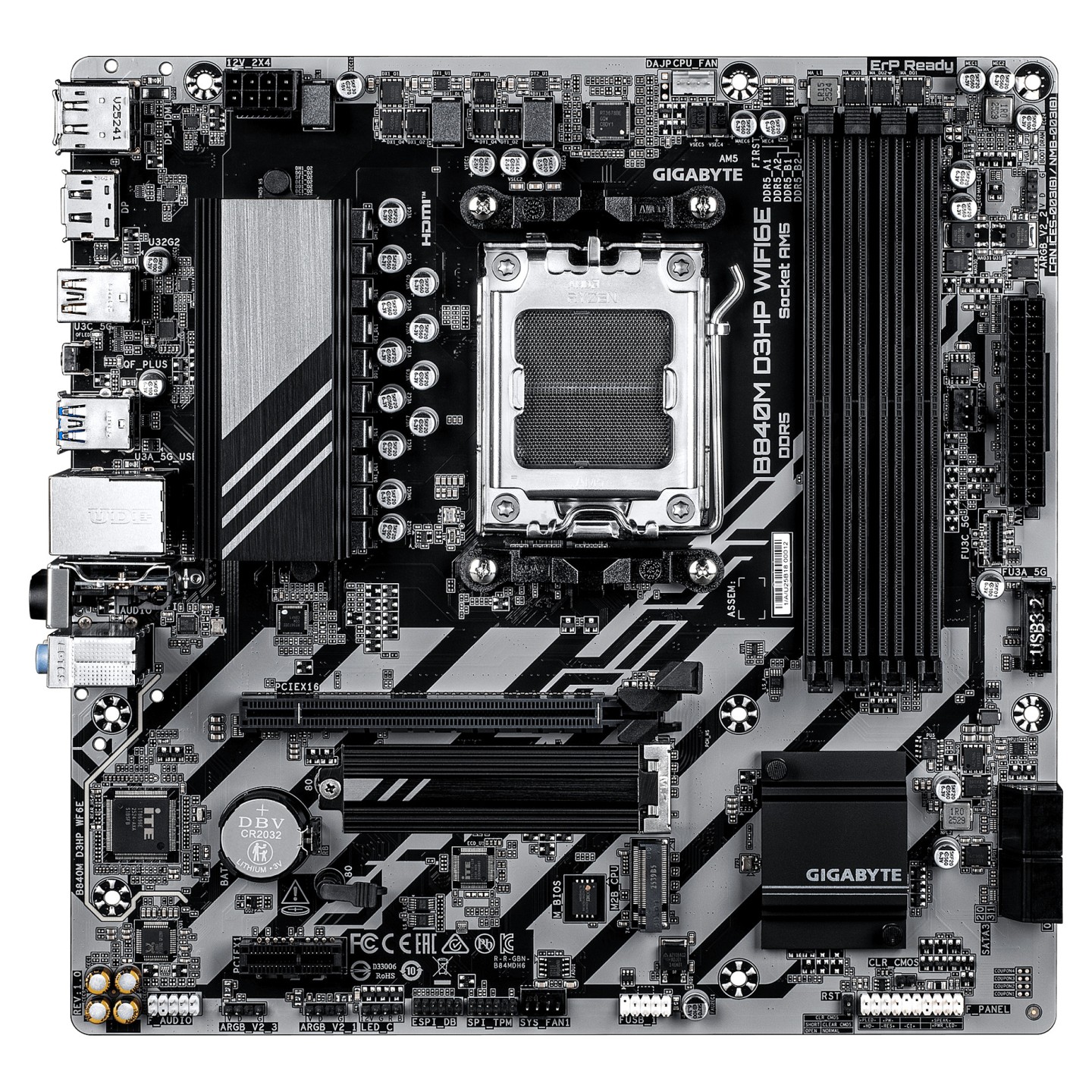 MOT Gigabyte B840M D3HP WiFi6E (B840.AM5.mATX.DDR5) — Buy in Cyprus with Fast Delivery
