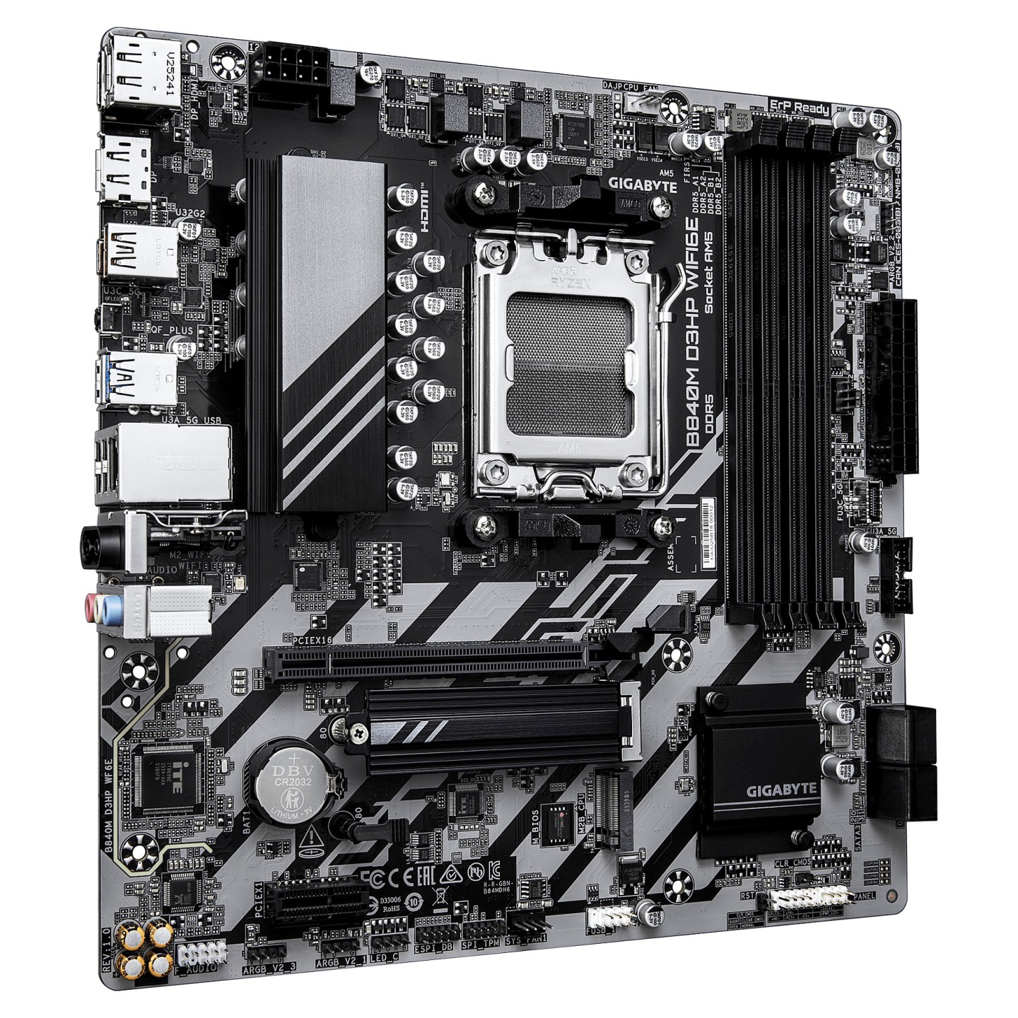 MOT Gigabyte B840M D3HP WiFi6E (B840.AM5.mATX.DDR5) — Buy in Cyprus with Fast Delivery