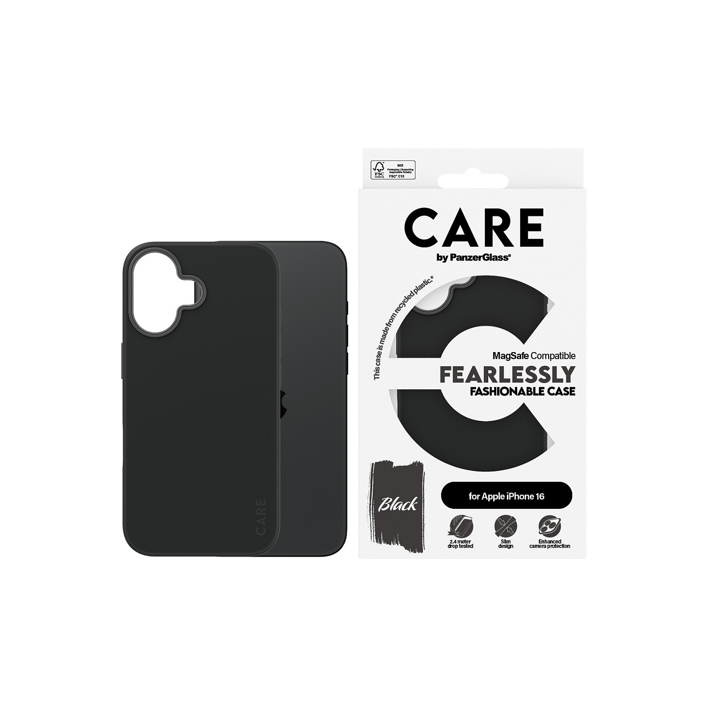 CARE Case Fashion Black MagSAFE iPhone 16 — Buy in Cyprus with Fast Delivery