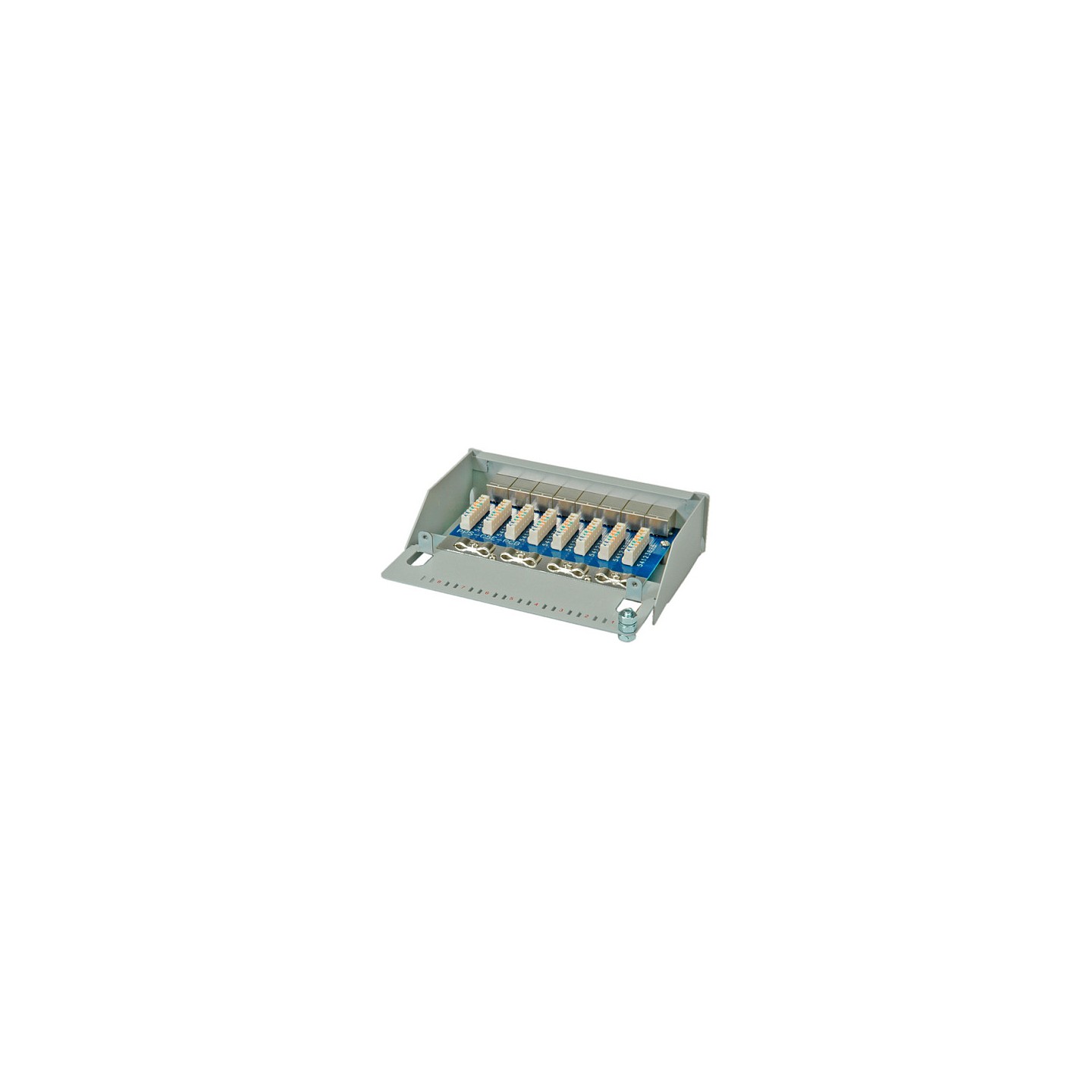 ROLINE Patchpanel 8 Ports Kat.5e Class D geschirmt grau — Buy in Cyprus with Fast Delivery