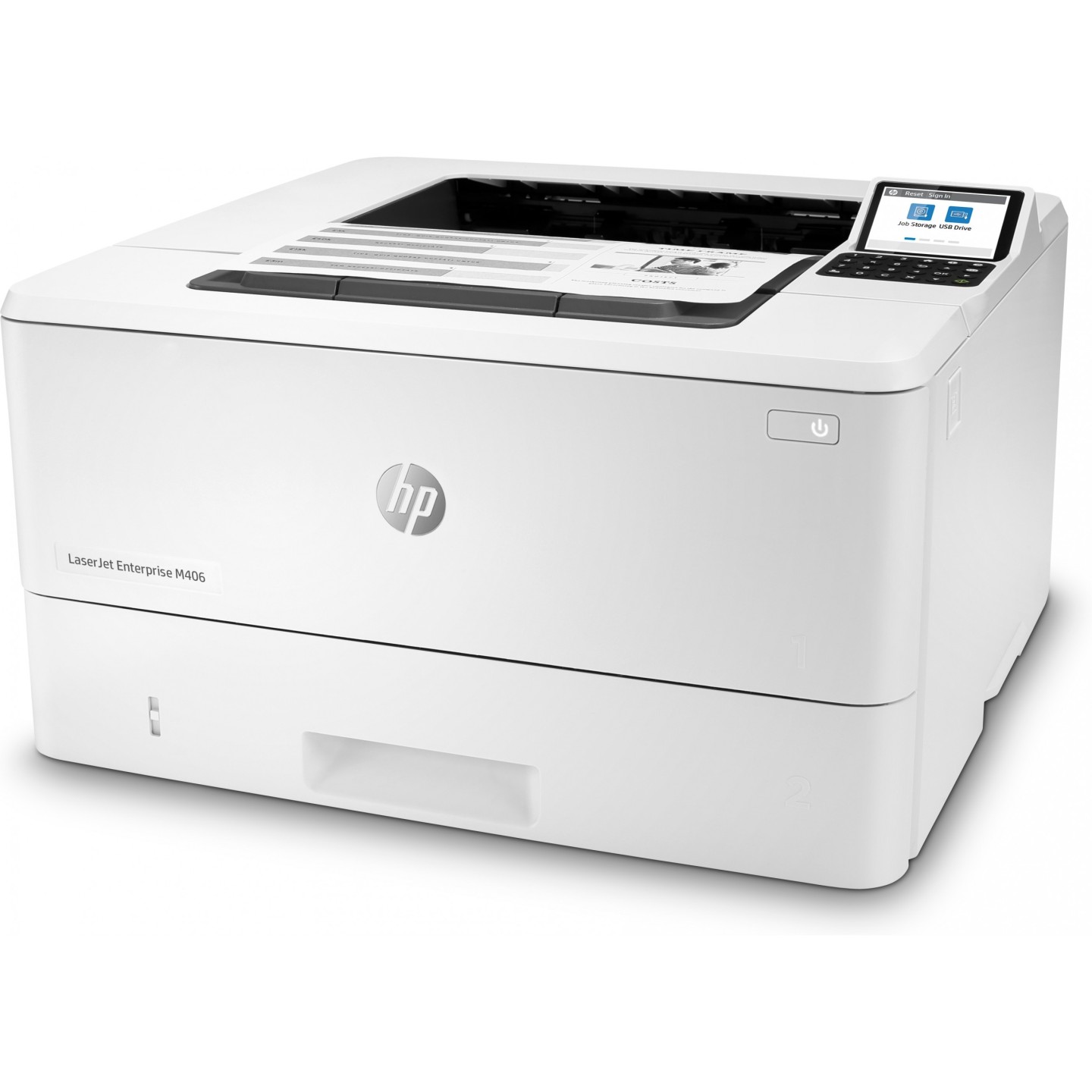 HP LaserJet Enterprise M406dn - Mono Laser Printer - White, Duplex, A4, 38 ppm, Ethernet — Buy in Cyprus with Fast Delivery
