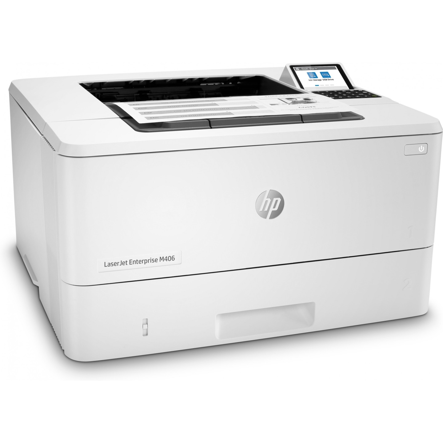 HP LaserJet Enterprise M406dn - Mono Laser Printer - White, Duplex, A4, 38 ppm, Ethernet — Buy in Cyprus with Fast Delivery
