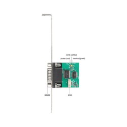 Delock USB auf RS-232 Konverter FTDI FT231XS USB 2.0 Pfostenstecker zu D-Sub — Buy in Cyprus with Fast Delivery