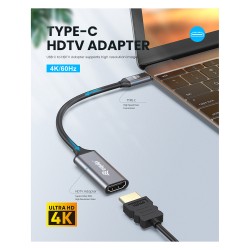 Equip Adapter USB-C - to HDMI 2.0 4K60Hz 0.15m gr — Buy in Cyprus with Fast Delivery