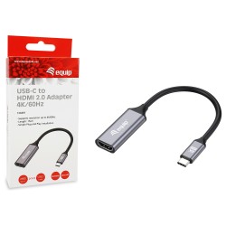 Equip Adapter USB-C - to HDMI 2.0 4K60Hz 0.15m gr — Buy in Cyprus with Fast Delivery