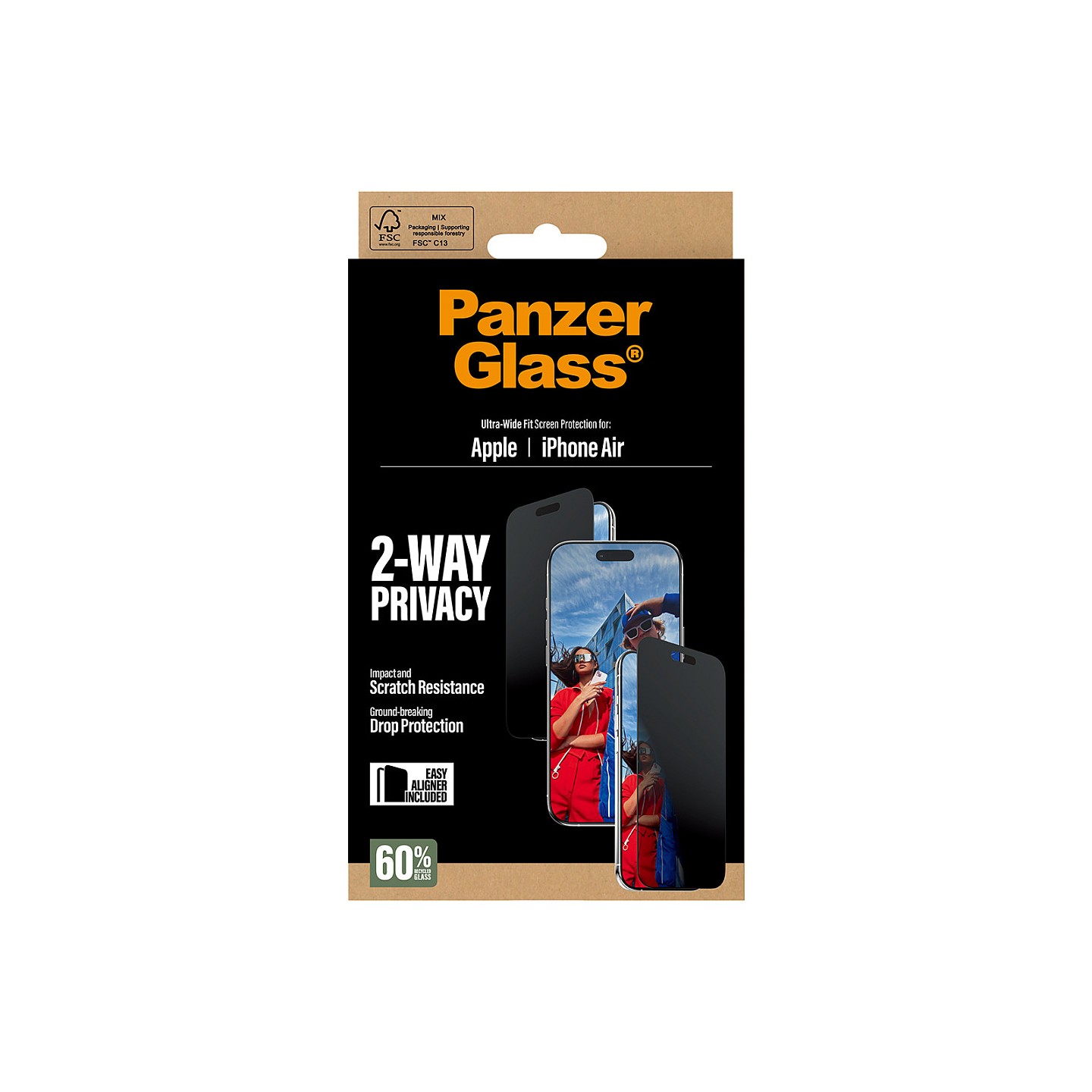 PanzerGlass 2-Way Privacy Schutzglas iPhone Air UWF — Buy in Cyprus with Fast Delivery