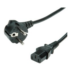VALUE Netzkabel. gerade IEC-Buchse. schwarz. 0.6 m — Buy in Cyprus with Fast Delivery