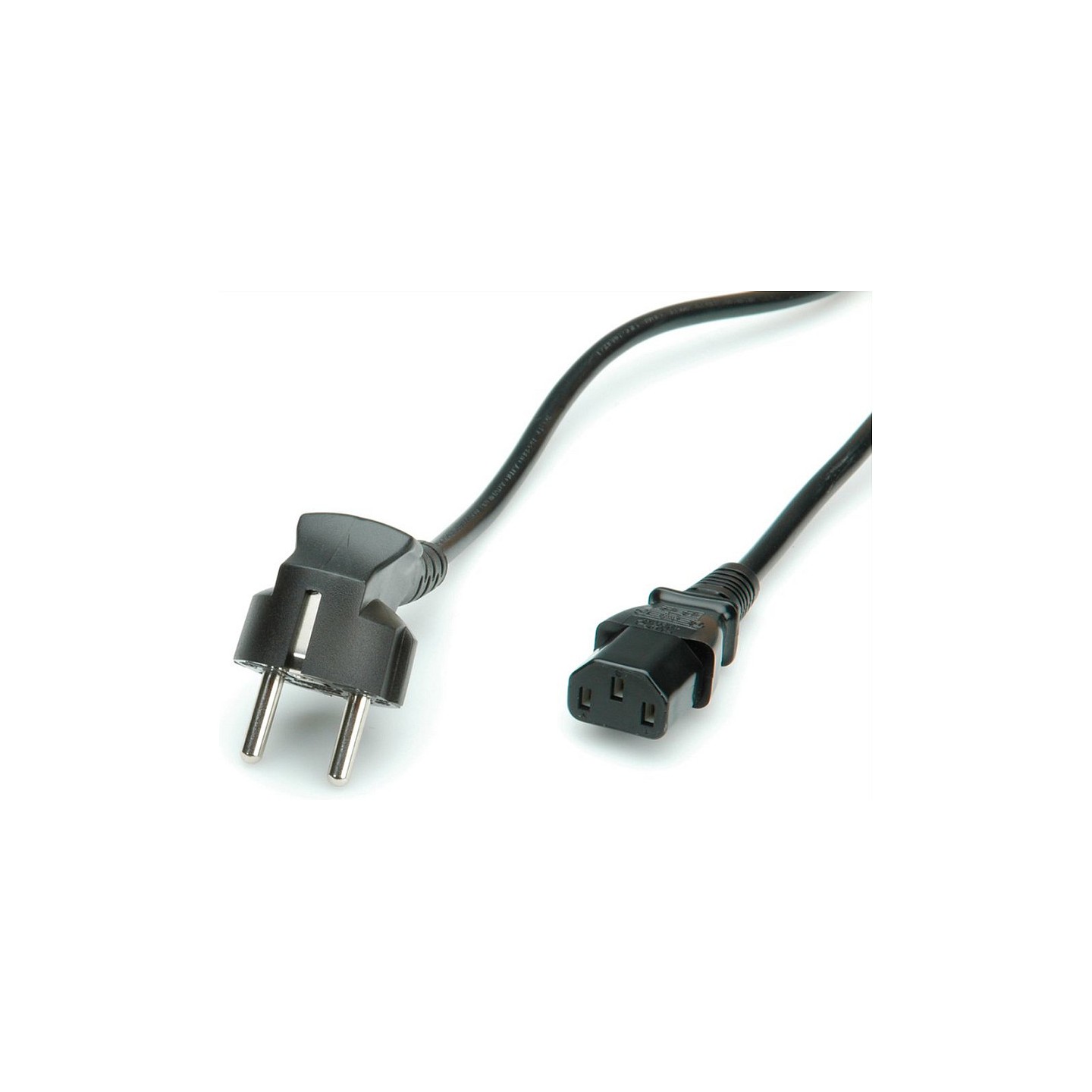 VALUE Netzkabel. gerade IEC-Buchse. schwarz. 0.6 m — Buy in Cyprus with Fast Delivery