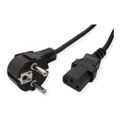 VALUE Netzkabel. gerade IEC-Buchse. schwarz. 0.6 m — Buy in Cyprus with Fast Delivery