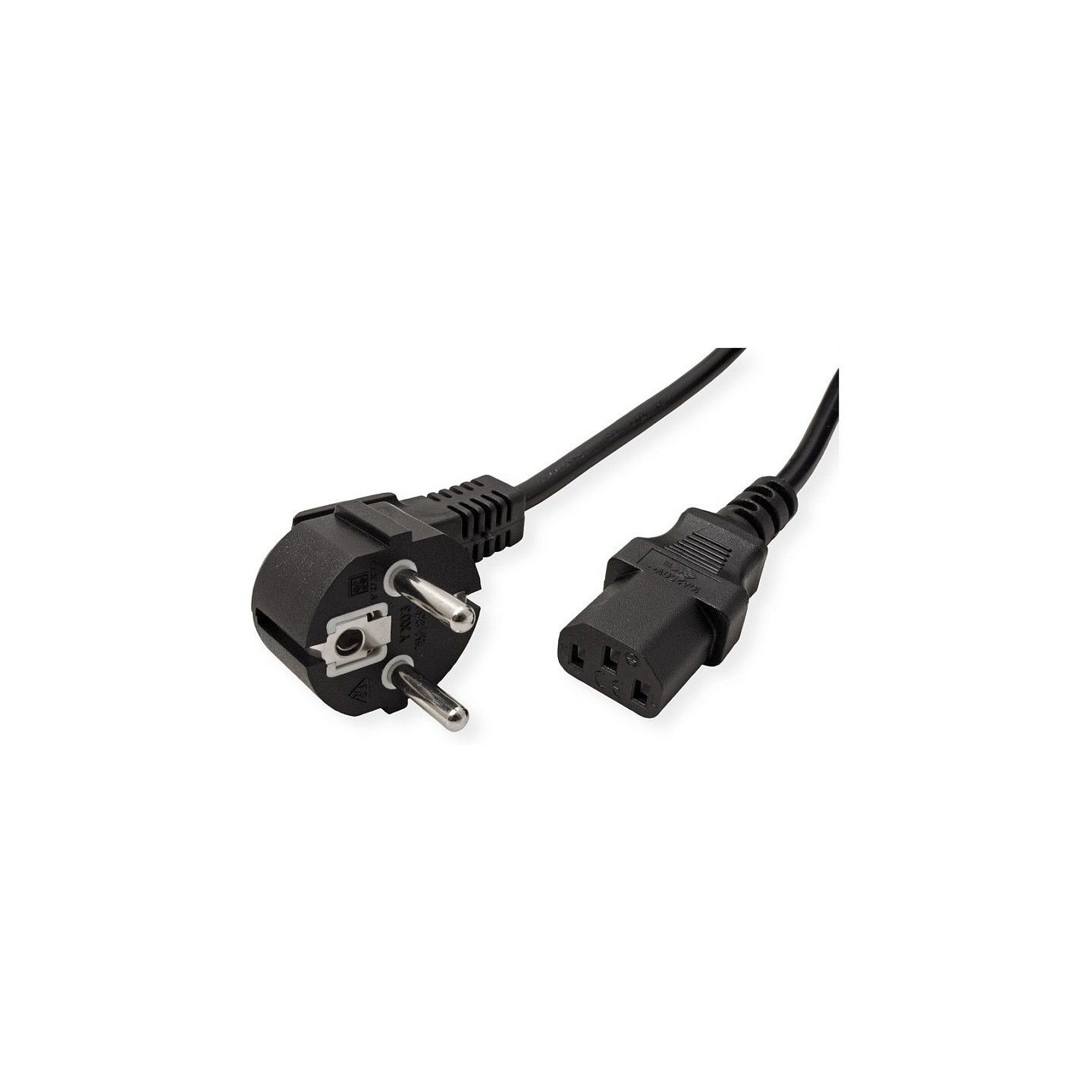 VALUE Netzkabel. gerade IEC-Buchse. schwarz. 0.6 m — Buy in Cyprus with Fast Delivery