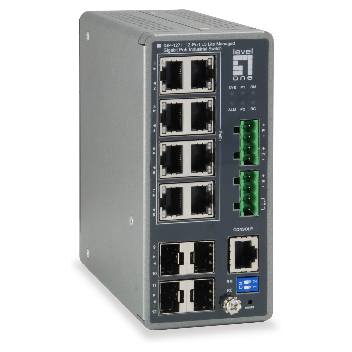 Switch 8x GE IGP-1271 4xGSFP 240W 8xPoE+ — Buy in Cyprus with Fast Delivery