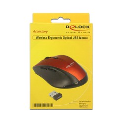 DELOCK Maus Ergonomische optische 5-Tasten Maus 2.4 G — Buy in Cyprus with Fast Delivery