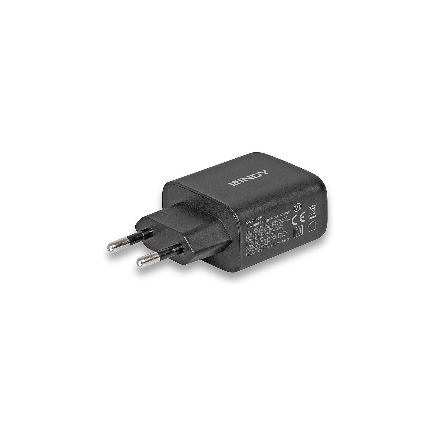 LINDY USB-C Ladegerät 2-Port GaN Charger 65W. schwarz — Buy in Cyprus with Fast Delivery