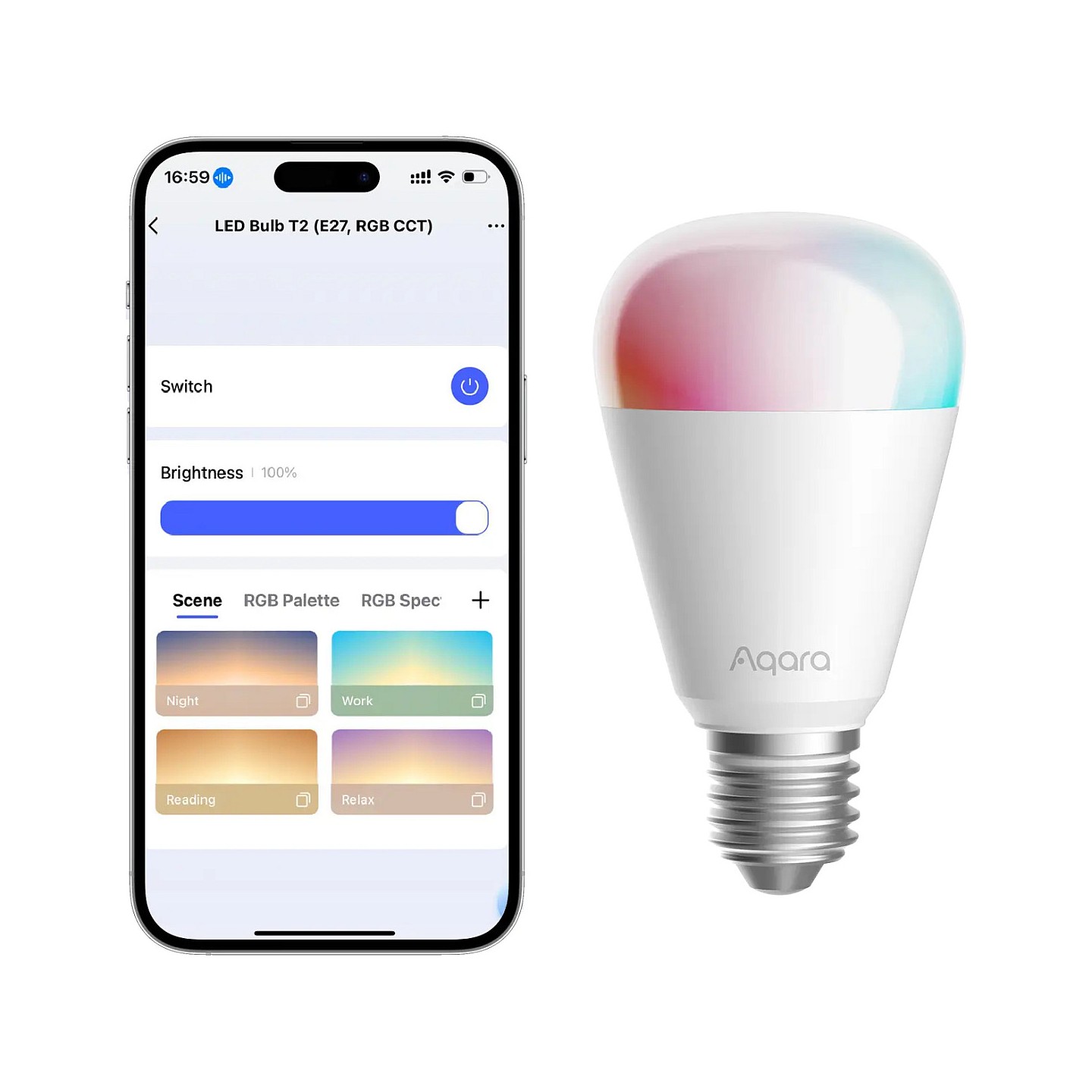 Aqara LED Bulb T2 (RGB CCT. E27) — Buy in Cyprus with Fast Delivery