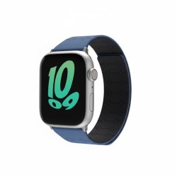 Premium Pro Armband für Apple Watch. Blau Schwarz. 44mm. 45mm. 42mm (Series 1 2 3). 49mm. 46mm. GA-MAG-BNDA-P+BML