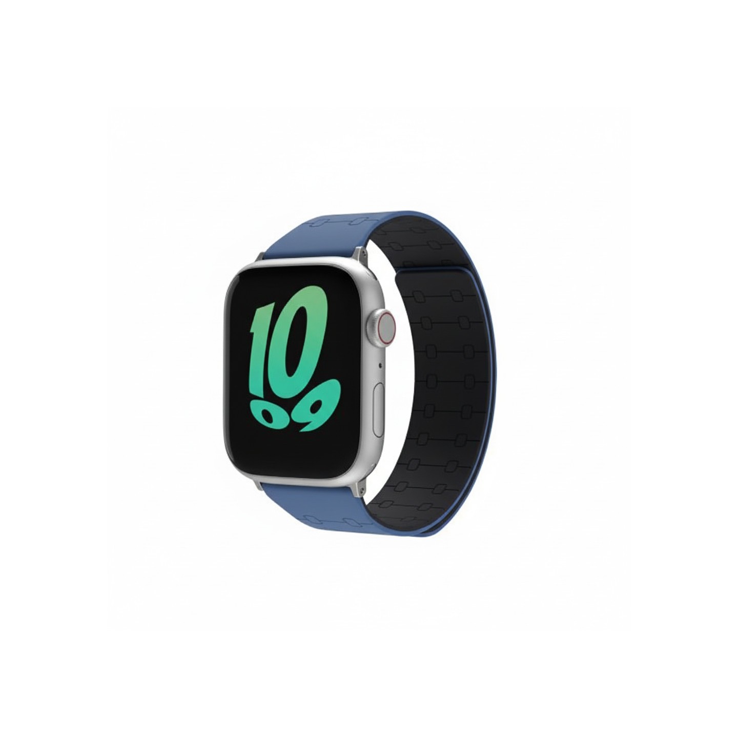 Premium Pro Armband für Apple Watch. Blau Schwarz. 44mm. 45mm. 42mm (Series 1 2 3). 49mm. 46mm. GA-MAG-BNDA-P+BML
