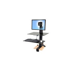 ERGOTRON WorkFit-S mittelgrosser Monitor HD mit Arbeitsflaeche bis 76cm 30Zoll VESA 75x75 100x100max max. 13.2kg. Anh...