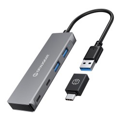 GRAUGEAR USB-HUB 4x USB 3.0. 2x Type-C und 2x Type-A retail — Buy in Cyprus with Fast Delivery