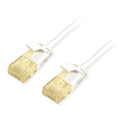 Equip Patchkabel Cat6A SlimFlex U UTP 2.00m weiß LSZH 2xRJ45 Polybeutel — Buy in Cyprus with Fast Delivery