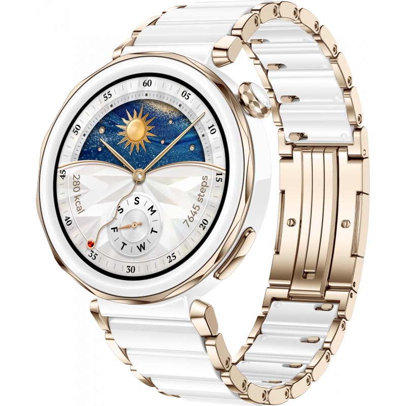 Buy Huawei Watch GT5 Pro - Jana-B29C - 42mm White Ceramic & Titanium, 1.32" AMOL... in Cyprus, Nicosia, Limassol, Larnaka, Pafos