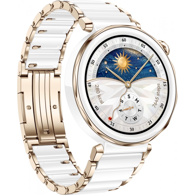 Buy Huawei Watch GT5 Pro - Jana-B29C - 42mm White Ceramic & Titanium, 1.32" AMOL... in Cyprus, Nicosia, Limassol, Larnaka, Pafos
