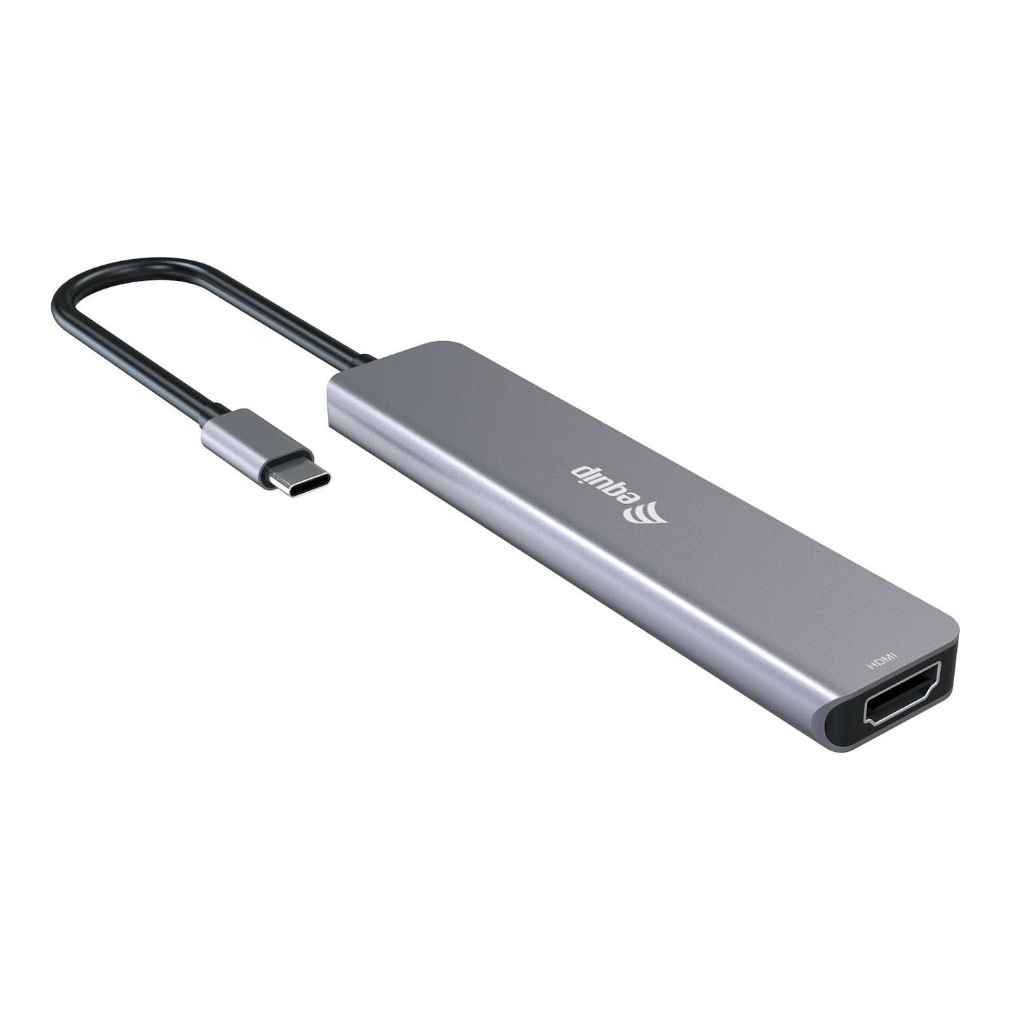 Equip Adapter USB-C- to HDMI 4xUSB-C USB-A 4K 60Hz 0.25m Alu. — Buy in Cyprus with Fast Delivery