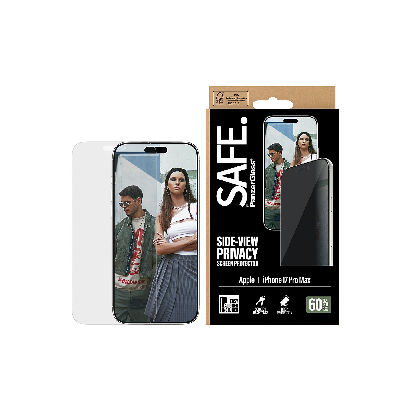 SAFE Privacy Schutzglas iPhone 17 Pro Max UWF — Buy in Cyprus with Fast Delivery