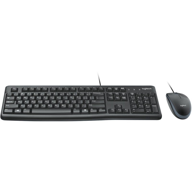 Buy Logitech Desktop MK120 - Wired USB Full-Size Keyboard with Optical Mouse - B... in Cyprus, Nicosia, Limassol, Larnaka, Pafos