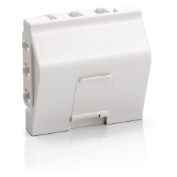 Equip Unterputzdose Einsatz French 1 Keystone 45x45 RAL9010 Polybeutel — Buy in Cyprus with Fast Delivery