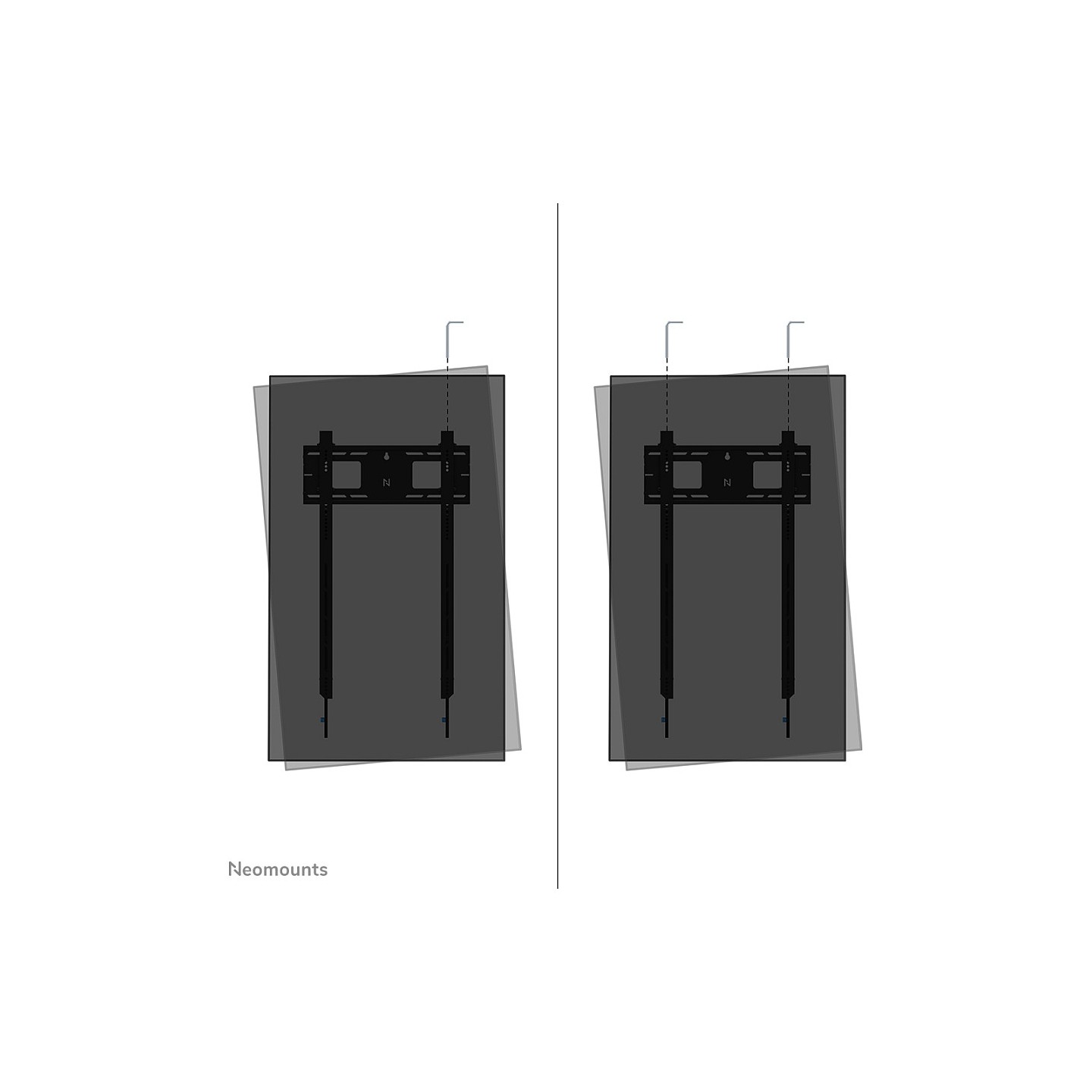 Neomounts LEVEL-750 WL30-750BL18P Portrait Wandhalterung starr — Buy in Cyprus with Fast Delivery