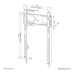 Neomounts LEVEL-750 WL30-750BL18P Portrait Wandhalterung starr — Buy in Cyprus with Fast Delivery