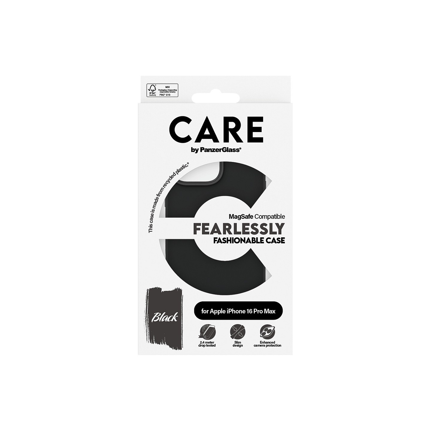 CARE Case Fashion Black MagSAFE iPhone 16 Pro Max — Buy in Cyprus with Fast Delivery