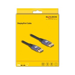 DELOCK DisplayPort Kabel 8K 60 Hz 3m flieder Metall — Buy in Cyprus with Fast Delivery