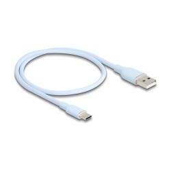 DELOCK USB 2.0 Kabel USB Typ-A St to USB Typ-C St 0.5m blau — Buy in Cyprus with Fast Delivery