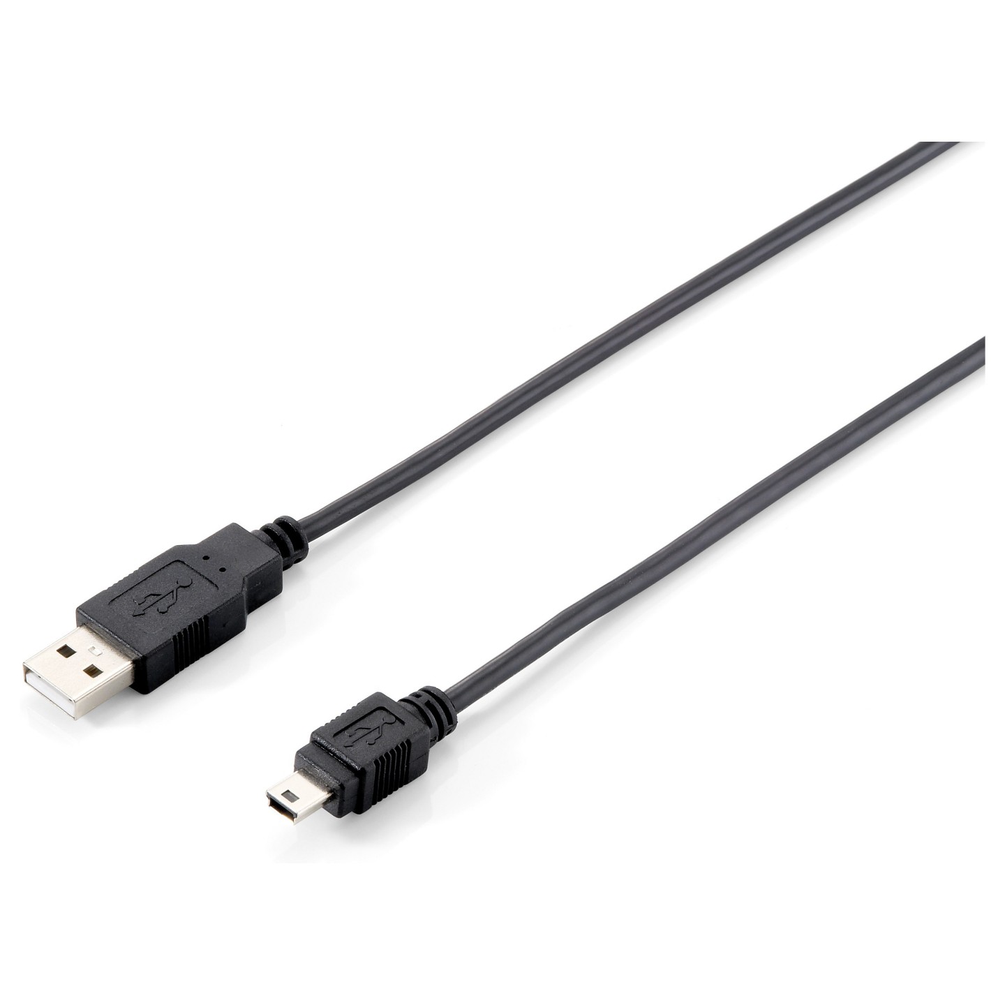 Equip Kabel USB-A2.0- to Mini-B St St 1.80m schwarz Polybeutel — Buy in Cyprus with Fast Delivery