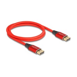 DELOCK DisplayPort Kabel 16K 60 Hz 1m rot Metall — Buy in Cyprus with Fast Delivery